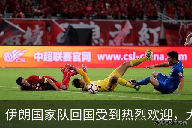 伊朗国家队回国受到热烈欢迎，大批球迷接机